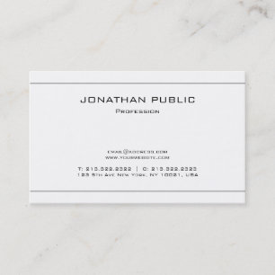 Minimalist Elegant Plain Modern Design Trendy Business Card