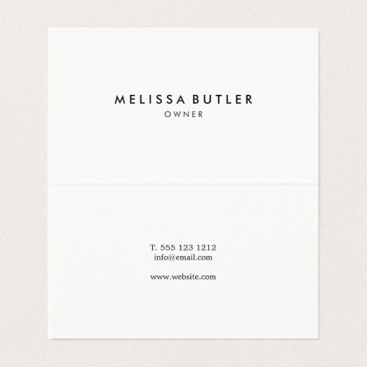 Minimalist Elegant Professional (Inside Unfolded)