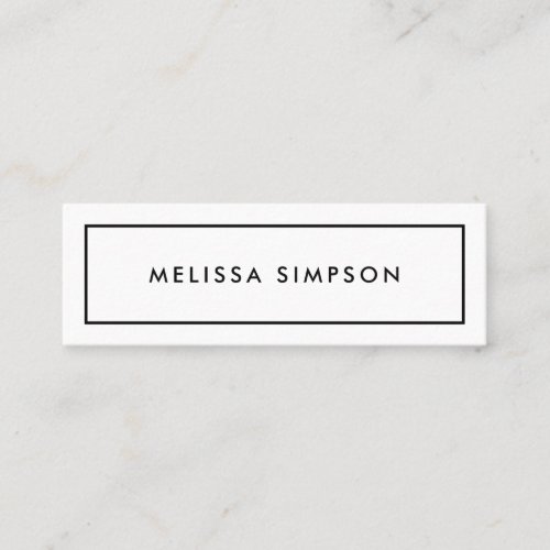 Minimalist Business Card