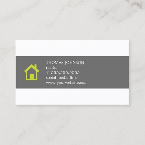Minimalist Elegant Real Estate Business Card