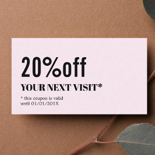 Minimalist Elegant Rose White Beauty Coupon