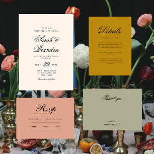 Minimalist Elegant RSVP & QR Website Card