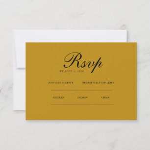 Minimalist Elegant   RSVP & QR Website Card