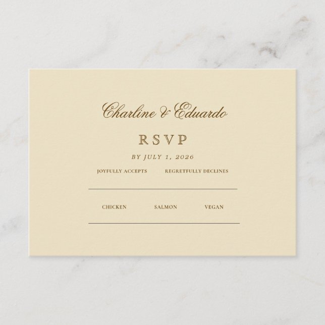 Minimalist Elegant | RSVP & QR Website Enclosure Card (Front)
