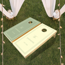 Minimalist Elegant Sage and Cream Couples Favor
