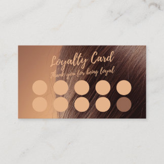 Minimalist Elegant Salon & Barbershop Loyalty Card