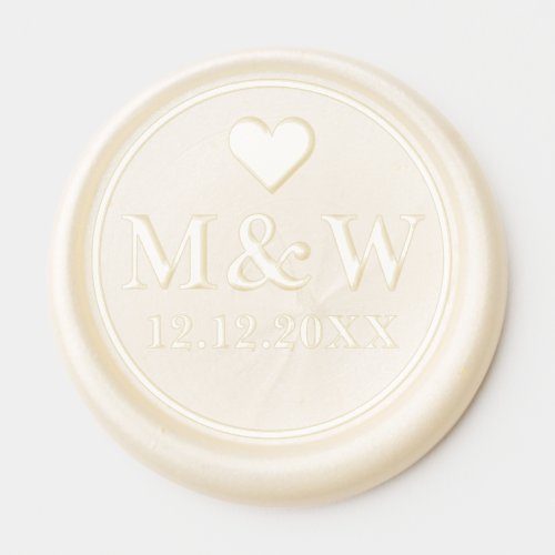 Minimalist Elegant Script Simple Monogram  Wax Seal Sticker