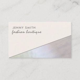 Minimalist elegant simple hologram iridescent business card