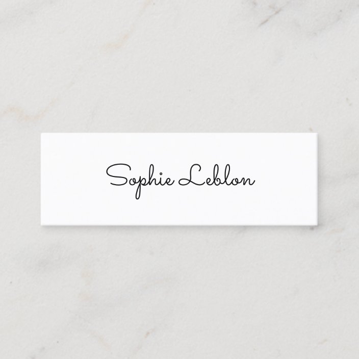 plain name place cards