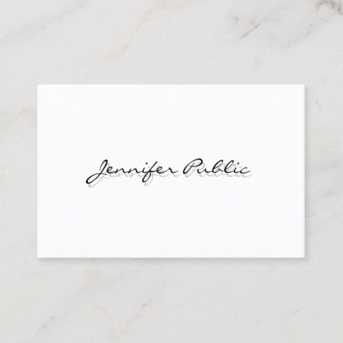 Minimalist Elegant Simple Template Professional Business Card