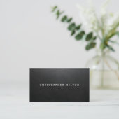 Minimalist Elegant Texture Black&White Consultant Business Card (Standing Front)