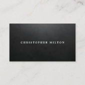 Minimalist Elegant Texture Black&White Consultant Business Card (Front)