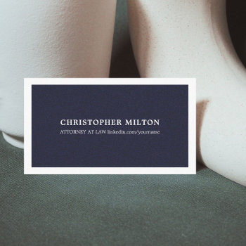 Minimalist Elegant Texture Blue Consultant Business Card by pro_business_card at Zazzle