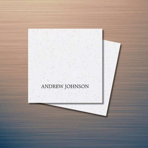 Minimalist Elegant Texture Light Grey Consultant Square Business Card