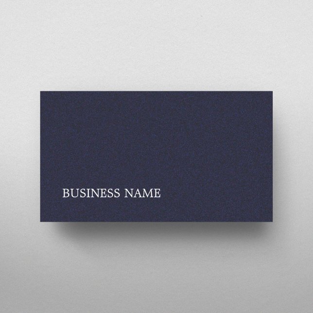 Minimalist Elegant Textured Blue Consultant Business Card (Creator Uploaded)