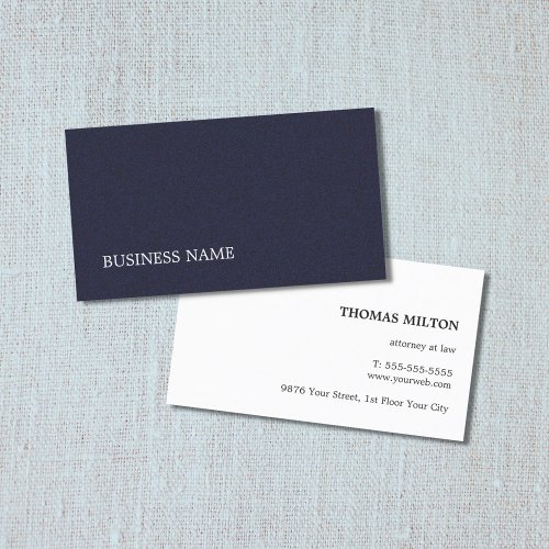 Minimalist Elegant Textured Blue Consultant Business Card