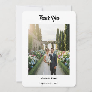 Minimalist Elegant Typography 2 Photos Thank You