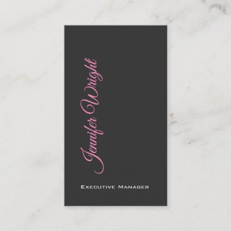 Minimalist Elegant Unique Modern Grey Plain Business Card
