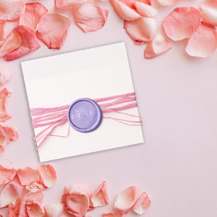 Minimalist elegant vertical stripe graduation wax seal sticker