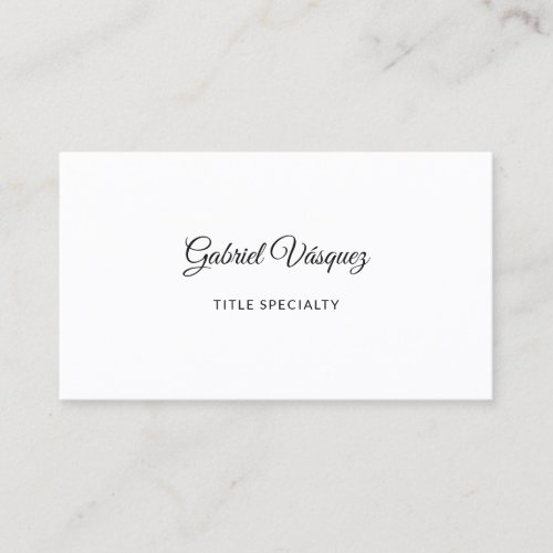 Minimalist Elegant Vibe Business Card