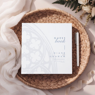 Minimalist Elegant Vintage Gothic Classic Wedding Guest Book