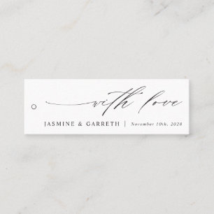 Minimalist Elegant Wedding Favour Tag