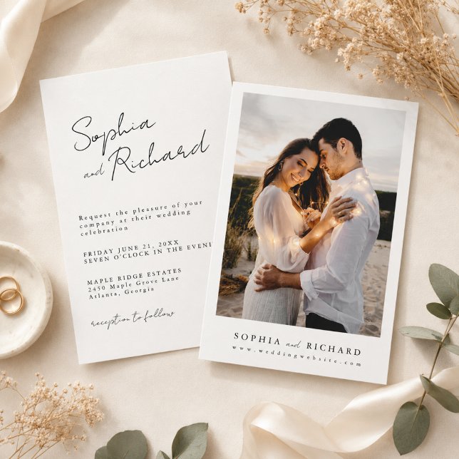 Minimalist Elegant Wedding Invitation (Creator Uploaded)