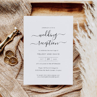 Minimalist Elegant Wedding Invitation Template