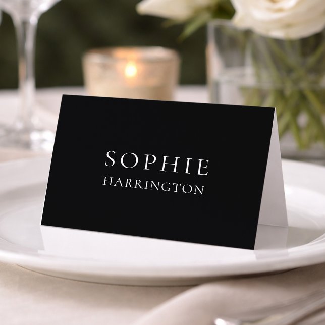 Minimalist Elegant Wedding Place Card (Creator Uploaded)