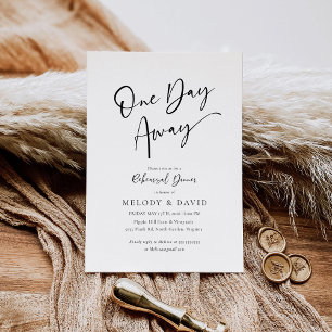Minimalist Elegant Wedding Rehearsal Dinner Invitation