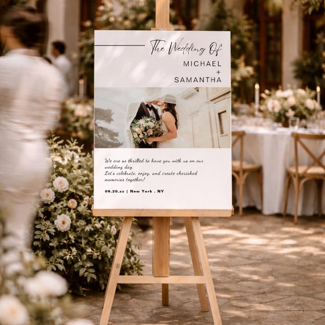 Minimalist Elegant Wedding Welcome Foam Board (Creator Uploaded)