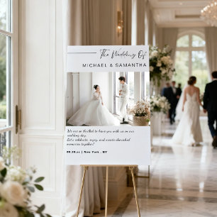 Minimalist Elegant Wedding Welcome Foam Board