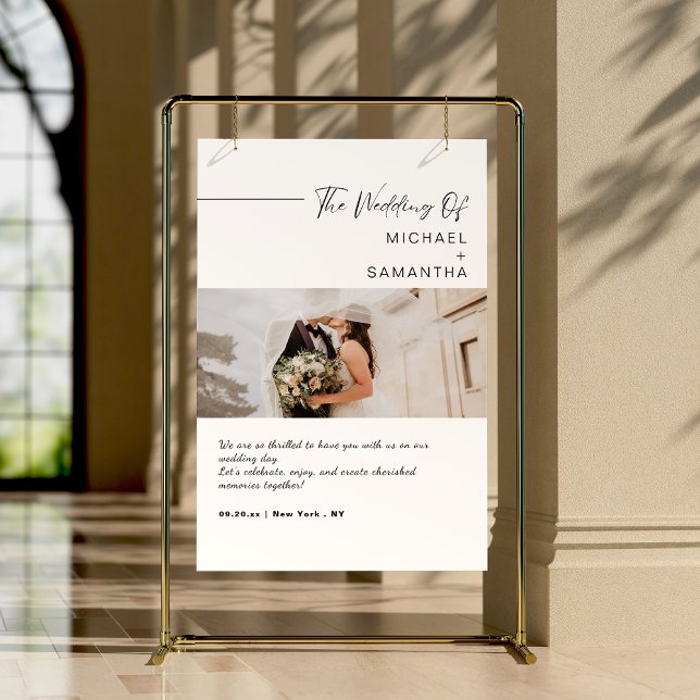 Minimalist Elegant Wedding Welcome Foam Board (Creator Uploaded)