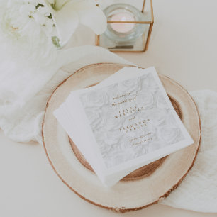 Minimalist Elegant Wedding Welcome Napkins