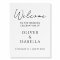 Minimalist Elegant Wedding Welcome Sign