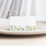 Minimalist elegant wildflowers wedding place card<br><div class="desc">Minimalist elegant wildflowers wedding Place Card
Matching items available.</div>