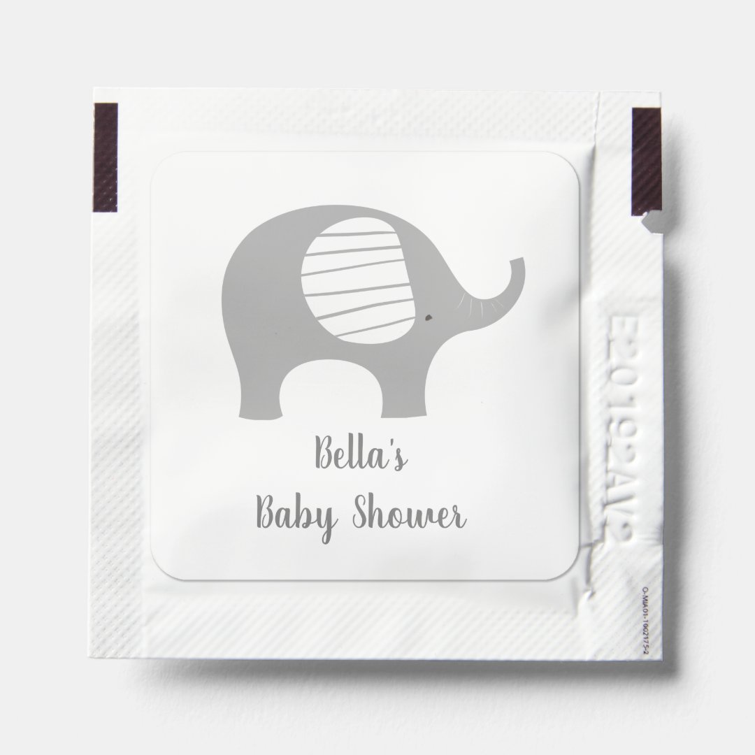 Minimalist Elephant Hand Sanitizer Packet Zazzle