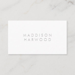 Minimalist Embossed Effect Business Card