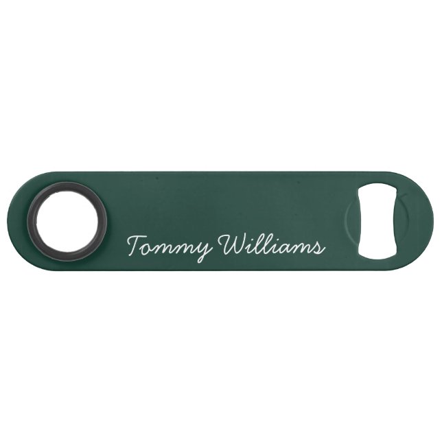 Minimalist Emerald Green Professional Simple Bar Key (Front (Horizontal))
