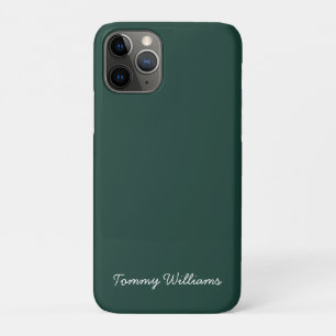 Minimalist Emerald Green Professional Simple iPhone 11 Pro Case