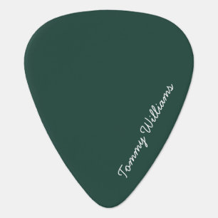 Minimalist Emerald Green Professional Simple Guitar Pick