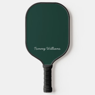 Minimalist Emerald Green Professional Simple Pickleball Paddle