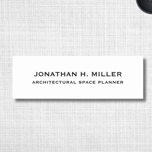 Minimalist Employee Name Tag with Title