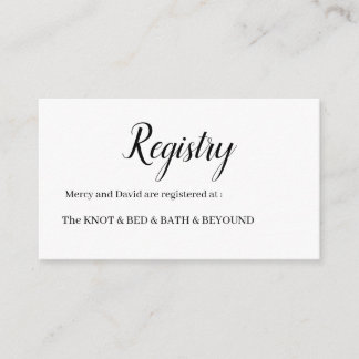 Minimalist  enclosure card