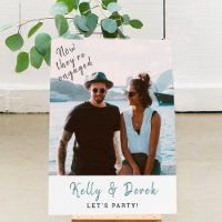 Minimalist Engagement Party Decor Foam Board
