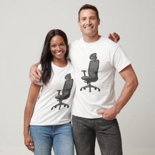 Minimalist Ergonomic Gaming and Office Chair T-Shirt