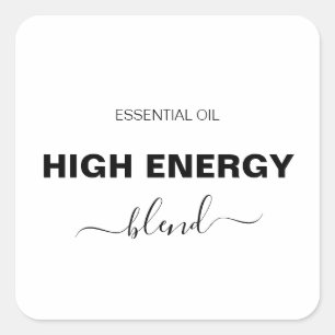 Minimalist Essential Oil Blend Roller Bottle Label