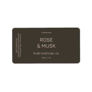 Minimalist Essential Oil Labels / Dropper bottle