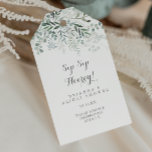 Minimalist Eucalyptus Sip Sip Hooray Bridal Shower Gift Tags<br><div class="desc">These minimalist eucalyptus sip sip hooray bridal shower gift tags are perfect for a rustic wedding shower. The design features watercolor elegant green eucalyptus leaves.</div>