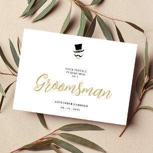 Minimalist Exquisite Gorgeous Script Groosman  Invitation